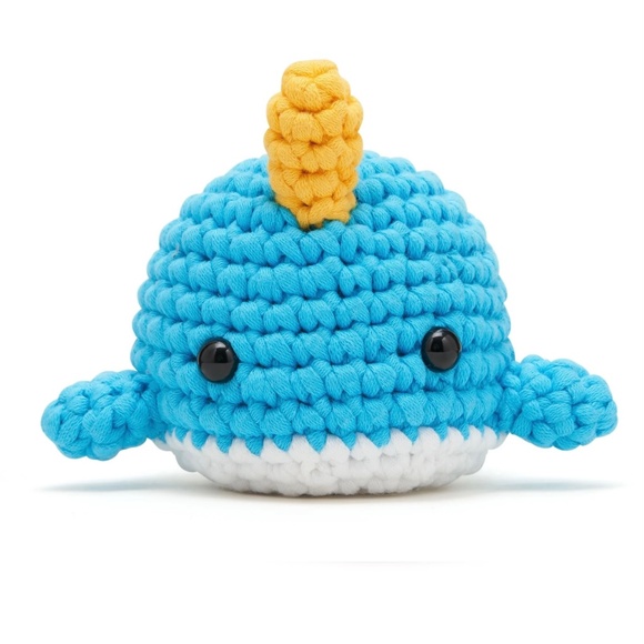 Bjørn the Narwhal Crochet Kit Plus Mini Baby Bee and Tiny Book for One Price - Picture 3 of 8